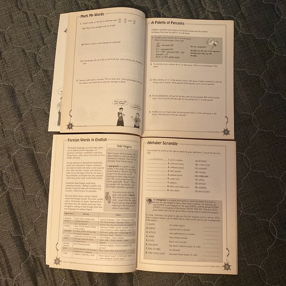 Grade 7/8 vocabulary & Math worksheet booklet - Picture 4 of 4